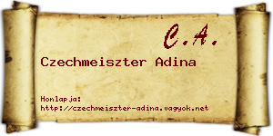 Czechmeiszter Adina névjegykártya